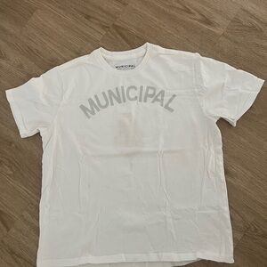 White Short Sleeve Tee size xl